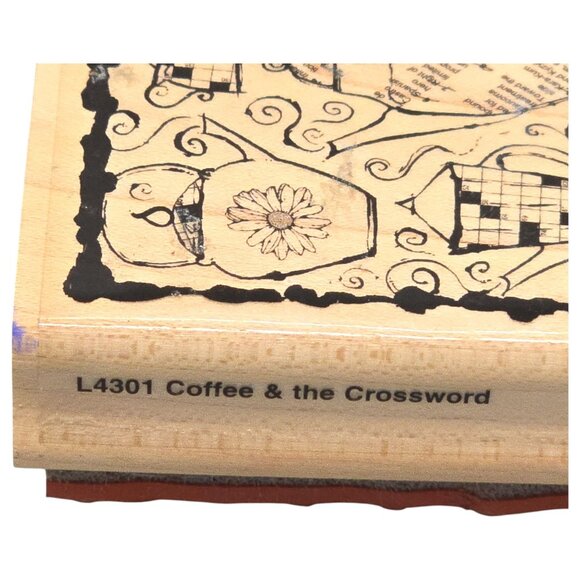 Vtg Wooden Rubber Stamp Lot of 60 Mixed Crafts Floral Sentiments & Decorative - Picture 15 of 16